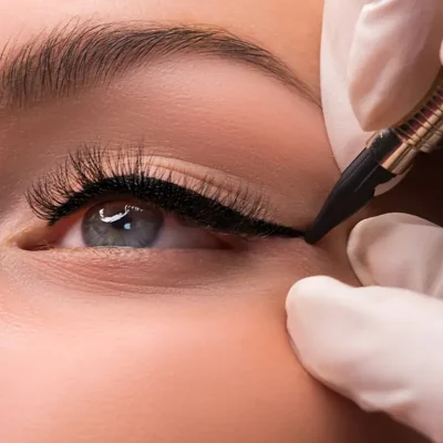 Eyebrow ombre shading